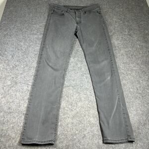 Levi’s 511 Mens 32X31 Slim Fit Straight Leg Jeans Gray Stretch